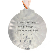 Load image into Gallery viewer, NFL Cincinnati Bengals Classic Round Aluminum Ornament
