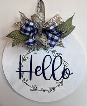 Load image into Gallery viewer, Reversible Wood Door Hanger w/Personalization
