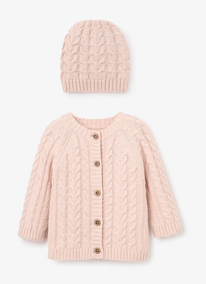 Boxed Sweater & Hat Set w/Embroidery