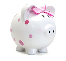 Load image into Gallery viewer, Ceramic Piggy Bank w/Personalization
