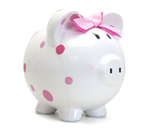 Ceramic Piggy Bank w/Personalization