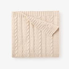 Load image into Gallery viewer, Cable Knit Blanket by Elegant Baby
