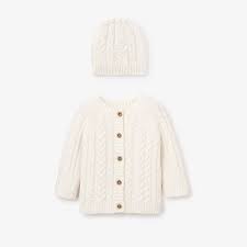 Boxed Sweater & Hat Set w/Embroidery