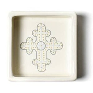 Neutral Cross Trinket Bowl w/Personalization