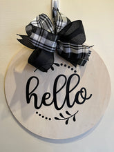 Load image into Gallery viewer, Reversible Wood Door Hanger w/Personalization
