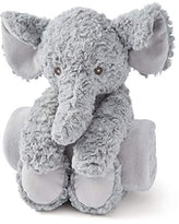 Elephant Huggie with Rolled Blanket w/Embroidery