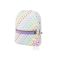 Tiny Hearts Small Backpack w/Embroidery